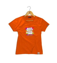 Camiseta Baby Look Life You Colorido Pintee - comprar online