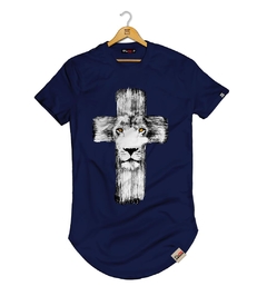 Camiseta Longline Cruz Leão de Judá - comprar online