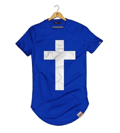 Camiseta Longline Estampa Cruz - comprar online
