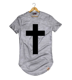 Camiseta Longline Estampa Cruz - Pintee T-shirt - As Camisetas Mais Incríveis da Internet
