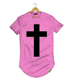 Camiseta Longline Estampa Cruz - Pintee T-shirt - As Camisetas Mais Incríveis da Internet