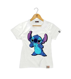 Camiseta Baby Look Stitch - Pintee T-shirt - As Camisetas Mais Incríveis da Internet