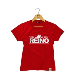 Camiseta Baby Look Venha Teu Reino na internet