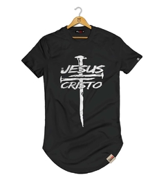 Camiseta Longline Jesus Cristo Pregos
