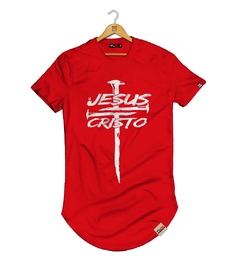 Camiseta Longline Jesus Cristo Pregos