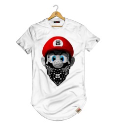 Camiseta Longline Super Mario Thug Life - Pintee T-shirt - As Camisetas Mais Incríveis da Internet