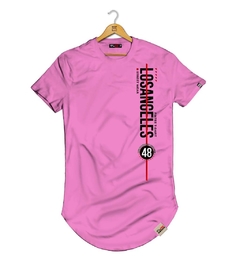 Camiseta Longline Los Angeles 48 - Pintee T-shirt - As Camisetas Mais Incríveis da Internet