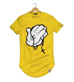 Camiseta Longline Mãos Orando - comprar online