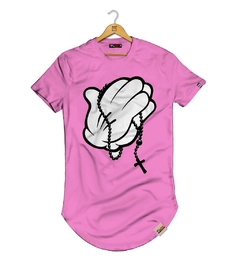 Camiseta Longline Mãos Orando - Pintee T-shirt - As Camisetas Mais Incríveis da Internet
