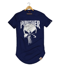 Camiseta Longline Caveira Punisher na internet