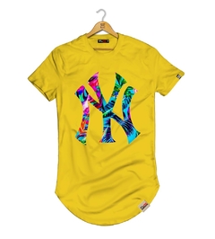 Camiseta LongLine Pintee NY Color Floral Verão - comprar online