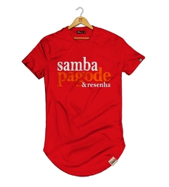 Camiseta Longline Samba Pagode & Resenha - Pintee T-shirt - As Camisetas Mais Incríveis da Internet
