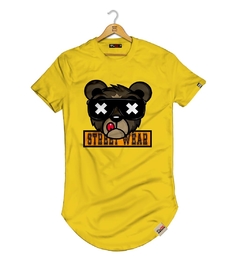 Camiseta Longline Urso Thug Life óculos - comprar online
