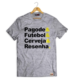 Camiseta Pagode & Futebol & Cerveja & Resenha - loja online