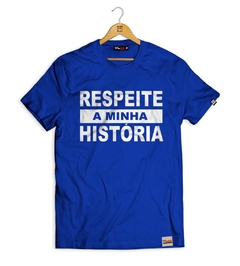 Camiseta Respeita a Minha História na internet