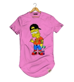 Camiseta Longline Bart - Pintee T-shirt - As Camisetas Mais Incríveis da Internet