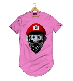 Camiseta Longline Super Mario Thug Life - Pintee T-shirt - As Camisetas Mais Incríveis da Internet