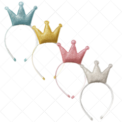 Tiara Coroa Glitter 3 pontas - comprar online