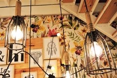 Lámpara Hierro | INDUSTRIAL GRANDE NATURAL - Hilos en Sueños
