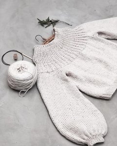 Sweater Hannah_ (Patrón de tejido DIGITAL + Videos) - comprar online