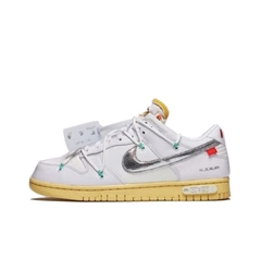 T nis Off White x Nike Dunk Low The 50 Silver White For Sale
