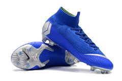 Imagem do Chuteira Nike Mercurial Superfly 360 Elite Campo Original Blue Silver