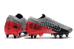 Chuteira Nike Mercurial Vapor 13 Elite SG-PRO Branco/Vermelho Original - Sport Shoe