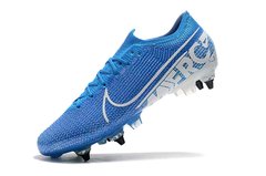 Chuteira Nike Mercurial Vapor 13 Elite SG-PRO Azul/Branco Original na internet