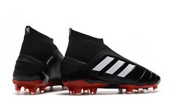 Chuteira Adidas Predator Mania 19+ Preto Branco Campo Profissional - Sport Shoe