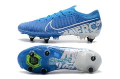 Chuteira Nike Mercurial Vapor 13 Elite SG-PRO Azul/Branco Original - loja online