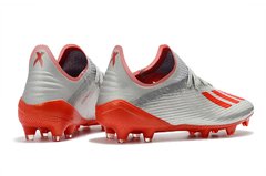 Chuteira Adidas X 19.1 Campo Silver Red Profissional - Sport Shoe