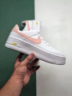 Tênis Nike Air Force 1 Low White Pink Original - Sport Shoe