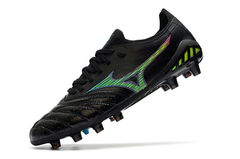 CHUTEIRA MIZUNO MORELIA NEO 3 FG ORIGINAL PRETA E NEON