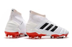 Chuteira Adidas Predator Mania 19.1 Branco Campo Profissional - Sport Shoe