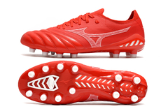 CHUTEIRA MIZUNO MORELIA NEO 3 FG ORIGINAL VERMELHO BRANCO na internet