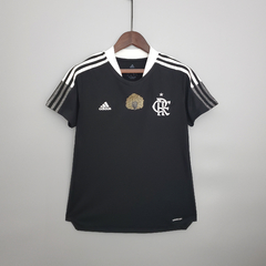 CAMISA FLAMENGO FEMININA MULHER BLACK EXCELÊNCIA 21/22