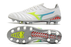 CHUTEIRA MIZUNO MORELIA NEO 3 FG ORIGINAL BRANCO E VERDE NEON - Sport Shoe