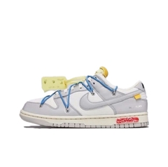 Tênis Off-White x Nike Dunk Low “The 50” Silver White For Sale