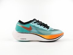 Nike ZoomX Vaporfly Next% Laranja/Verde Esmeralda - comprar online