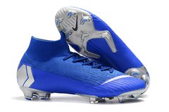 Chuteira Nike Mercurial Superfly 360 Elite Campo Original Blue Silver na internet