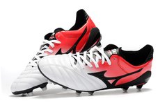 Chuteira Mizuno Morelia Neo 2 Made in Japan MD Profissional Couro de Canguru Red Whithe