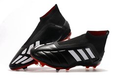 Chuteira Adidas Predator Mania 19+ Preto Branco Campo Profissional