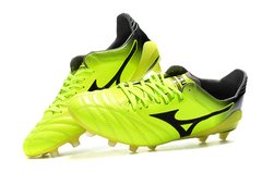 Chuteira Mizuno Morelia Neo 2 Made in Japan MD Profissional Couro de Canguru Yellow