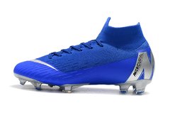 Chuteira Nike Mercurial Superfly 360 Elite Campo Original Blue Silver - Sport Shoe