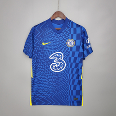 Camisa Chelsea Home 21/22 s/n° Torcedor Nike Masculina - Azul e amarelo