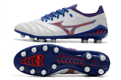 CHUTEIRA MIZUNO MORELIA NEO 3 FG ORIGINAL BRACO E AZUL