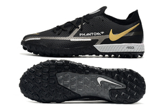 Chuteira Society Nike Phantom Venom Pro Black Gold