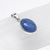 Colar com Pingente de Pedra Cianita Azul Natural e Prata 925 - comprar online