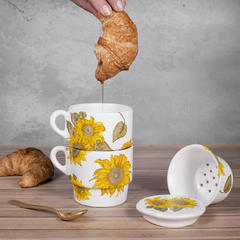 INFUSOR DE TÉ CON TAPA GIRASOLES