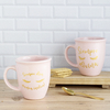 TAZA ROSA "DIVA GOLD"